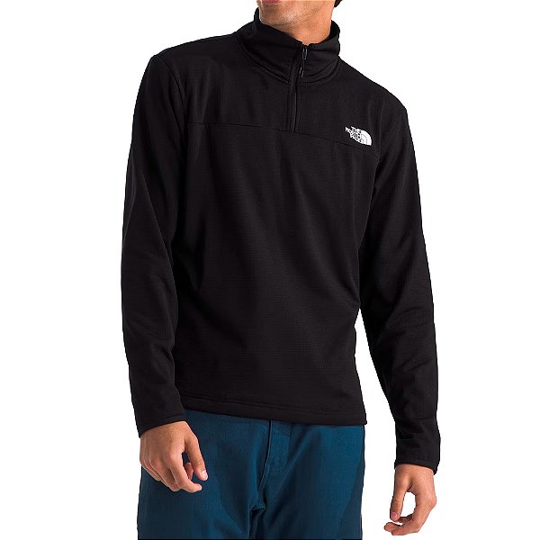Pulover Fleece Masculino Cedar Trail Grid Preto - The North Face