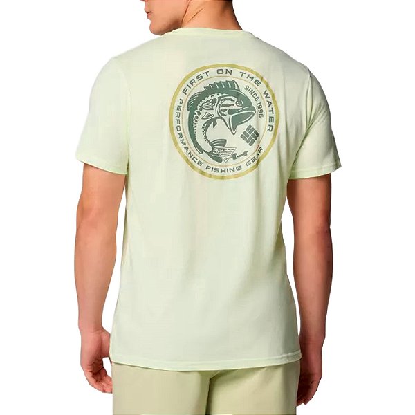 Camiseta Basica PFG Circle Bass Safari - Columbia