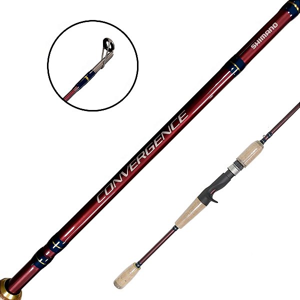 Vara Para Carretilha 4Partes Convergence Peacock Bass 198cm  - Shimano