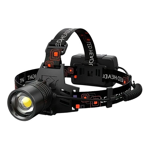 Lanterna De Cabeça Led P50 Recarregável Zoom BM-810 - B-Max