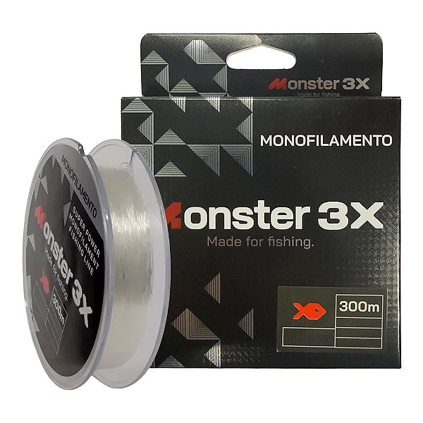 Linha Monofilamento 300mts M3X - Monster3x