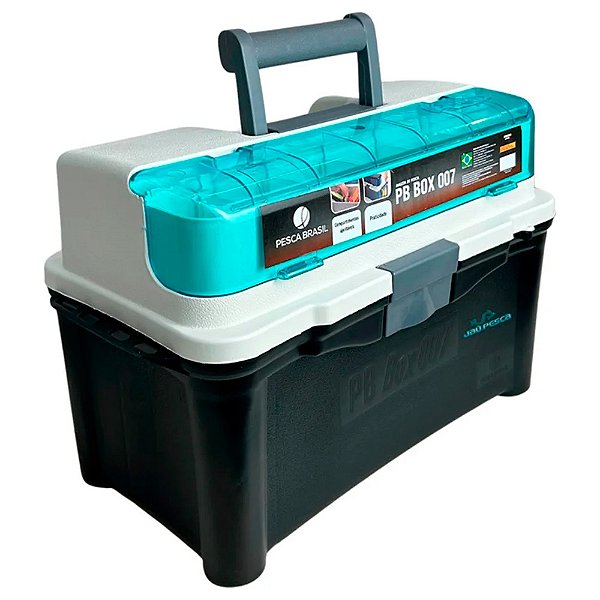 Maleta / Caixa Para Pesca PB Box 007 Preto - Pesca Brasil