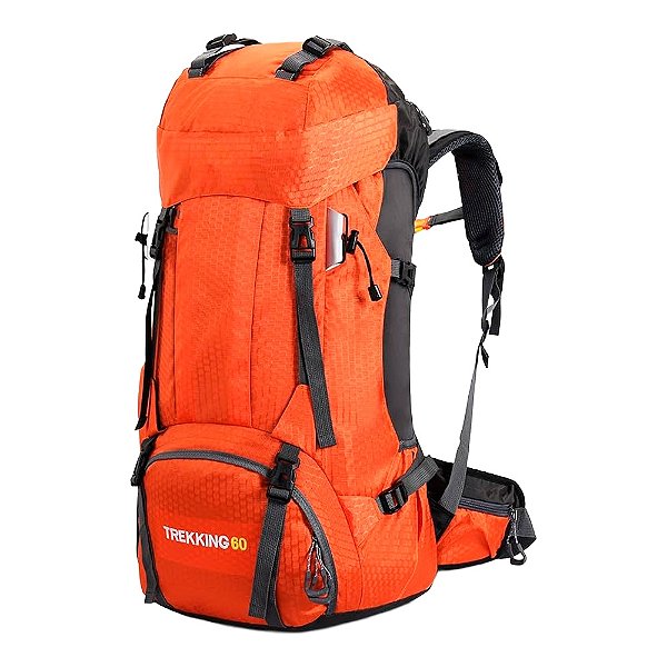 Mochila Cargueira Trekking  Laranja 60 Litros BLSDC60L - Albatroz