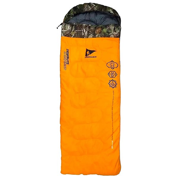 Saco de Dormir Viper LGND Preto / Laranja - Ntk