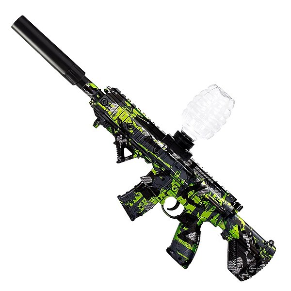 Lançador / Rifle Bolinha de Gel Orbeez M416 Camu Verde - Leão
