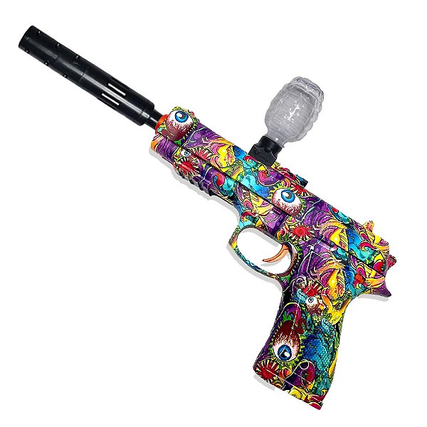 Lançador / Pistola Bolinha de Gel Orbeez Estampa Colorida - Leão