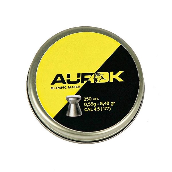 Chumbinho Olympic Match 8.48gr 4.5mm 250un. - Aurok