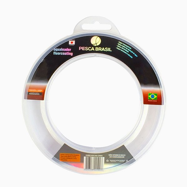 Linha Leader Fluorcarbon 0.33mm 60m Transparente - Pesca Brasil