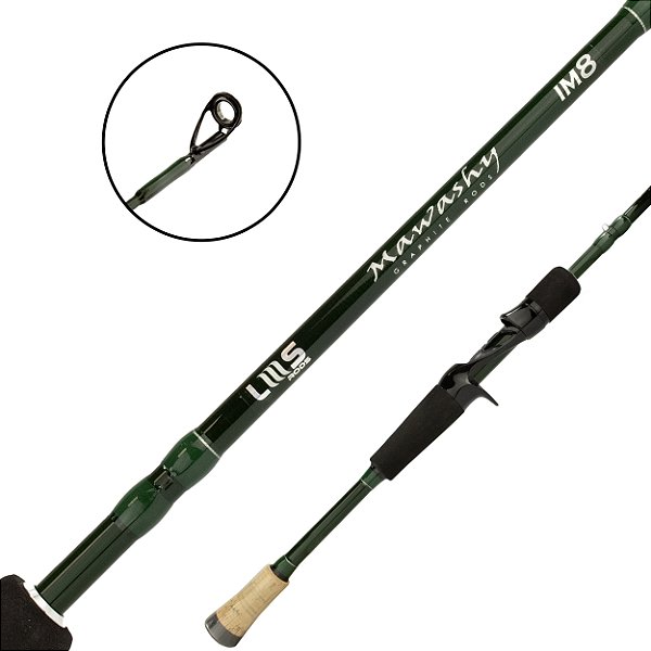 Vara Para Carretilha Mawashy Cast 5'8 Interiça IM8 Green 1.73mt  - LMS