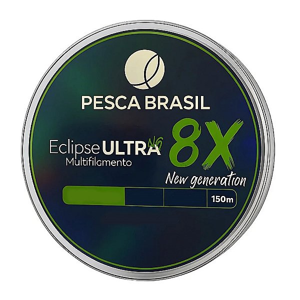Linha Multi Eclipse Ultra 8x Verde Musgo - Pesca Brasil