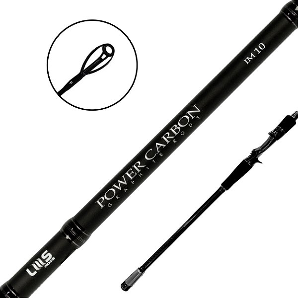 Vara Para Carretilha 2Partes Power Carbon Cast 8'0 2.40mt  20-50LB IM10 - LMS