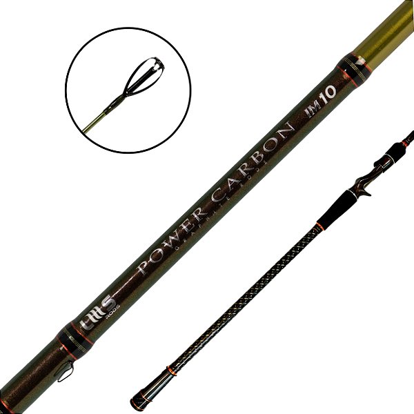 Vara Para Carretilha 2Partes Power Carbon 8'0 2.40mt  20-50LB IM10 - LMS