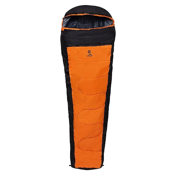 Saco de Dormir Xtreme Camping Laranja/Preto - Belfix