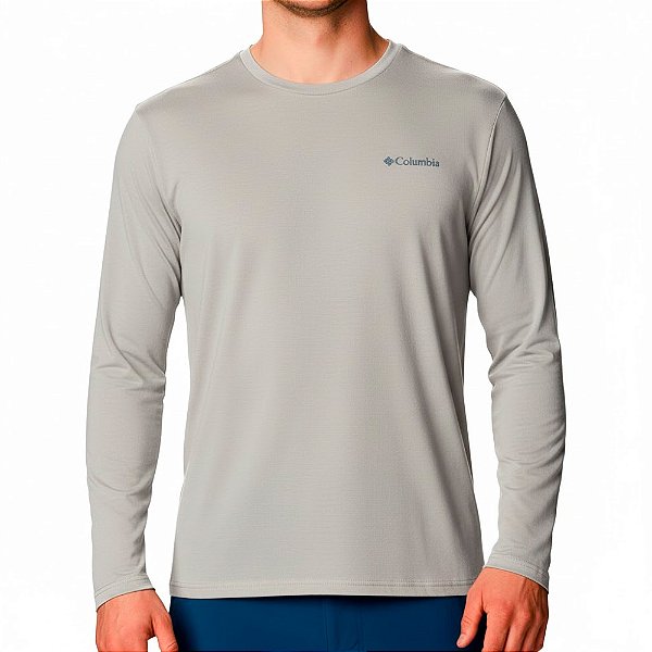 Camiseta M/L Masculina Neblina Cirrus Grey - Columbia