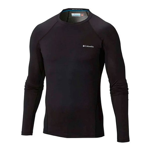 Blusa Segunda Pele Baselayer Masculino Heavyweight Stretch Preto - Columbia