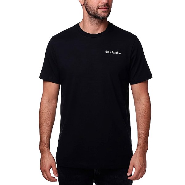 Camiseta Masculina MC True Direction Preto - Columbia