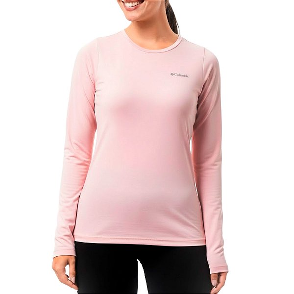 Camiseta Feminina Neblina ML Tiki Pink - Columbia