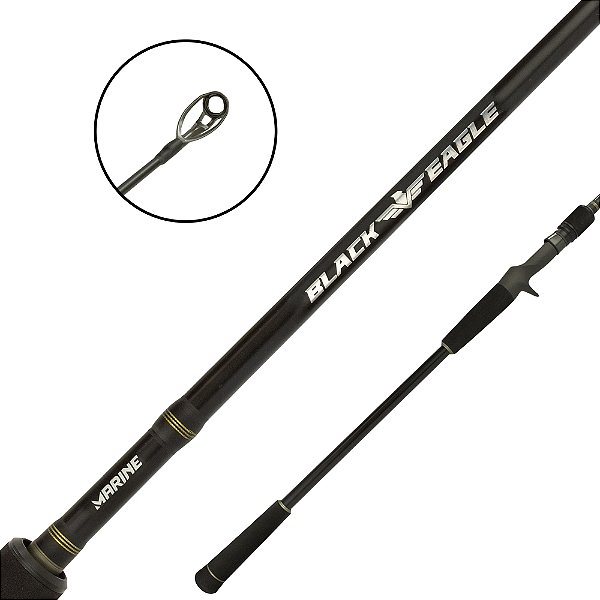 Vara Para Carretilha 2 Partes Black Eagle Tamba BLK-C902H 2.74mt 20-50lb - Marine