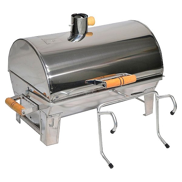 Churrasqueira Para Barco Bafinho N02 Aço Inox 45x26 - Eliza