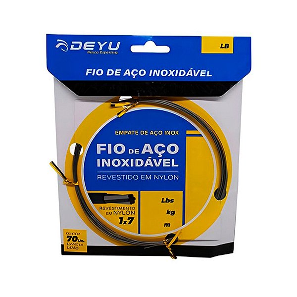 Cabo de Aço Black Nickel Revestido Nickel - Deyu