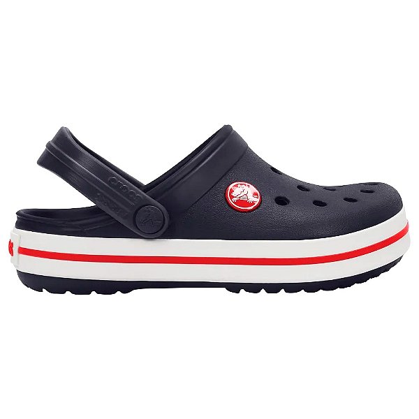 Sandália Infantil Crocband Clog K Navy Red - Crocs
