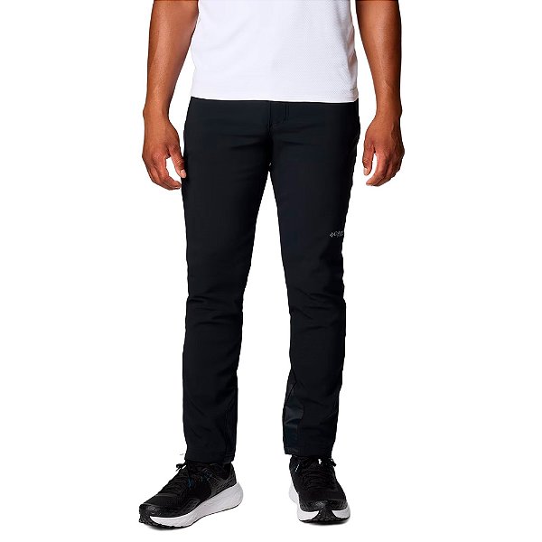 Calça Masculina Titanium Vast Canyon™ Softshell Preta Omini Heat Infinity - Columbia