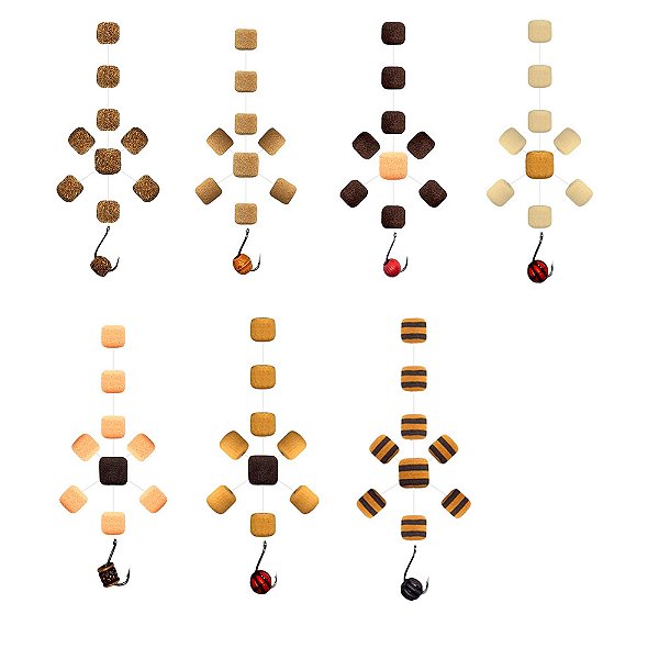 Manhoso X- EVA Ração 10mm Cor - Jr Pesca