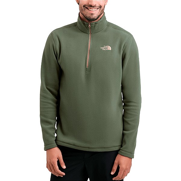 Fleece Masculino Adu Glacier 1/4 Zip Verde HCH - The North Face