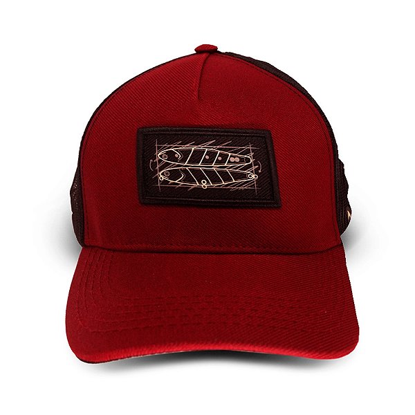 Boné Premium 19 Vermelho e Preto - Presa Viva