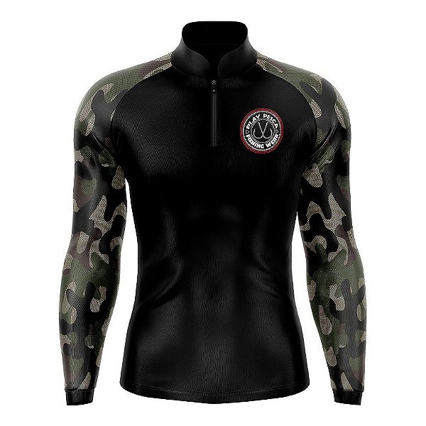 Camisa de Pesca FPS 50+ Militar Camuflado - Play Pesca