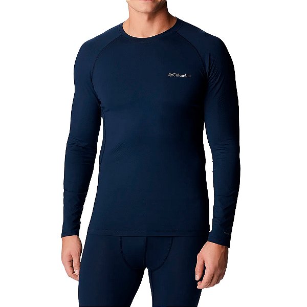 Blusa Térmica Baselayer Masculino Omni-Heat Infinity Knit Azul - Columbia