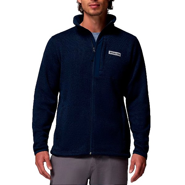 Jaqueta Masculina Sweater Weather Fleece Full Zip Azul - Columbia