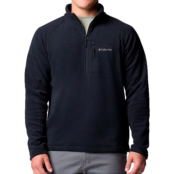 Blusão Masculino Fleece Fast Trek™ III Half Zip Preto - Columbia