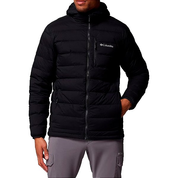 Jaqueta Masculina Drift Peak Strech Down c/ Capuz Preta - Columbia