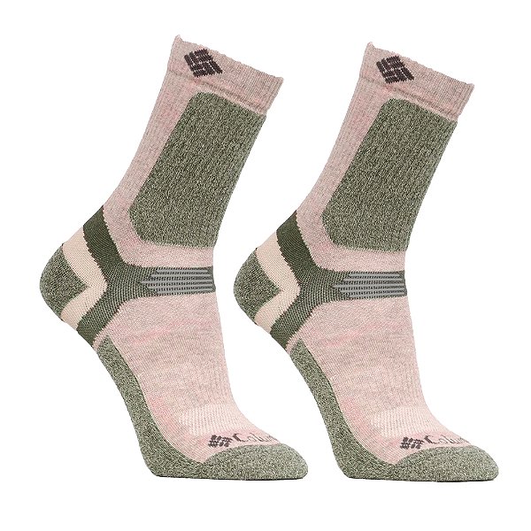 Meia Crop Hike Crew Lightweight Khaki - Columbia