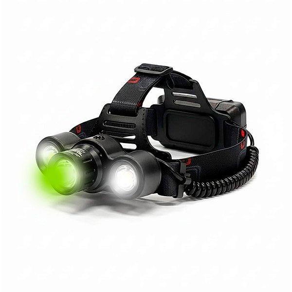 Lanterna de Cabeça Recarregavel Luz Branca ou Verde - JWS