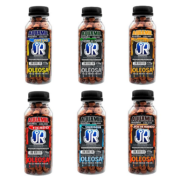 Isca Aquamil Furadinha Oleosa - Jr Pesca