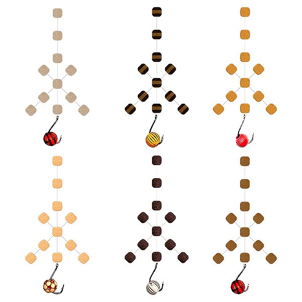 Manhoso Borboleta Ração 8mm - Jr Pesca