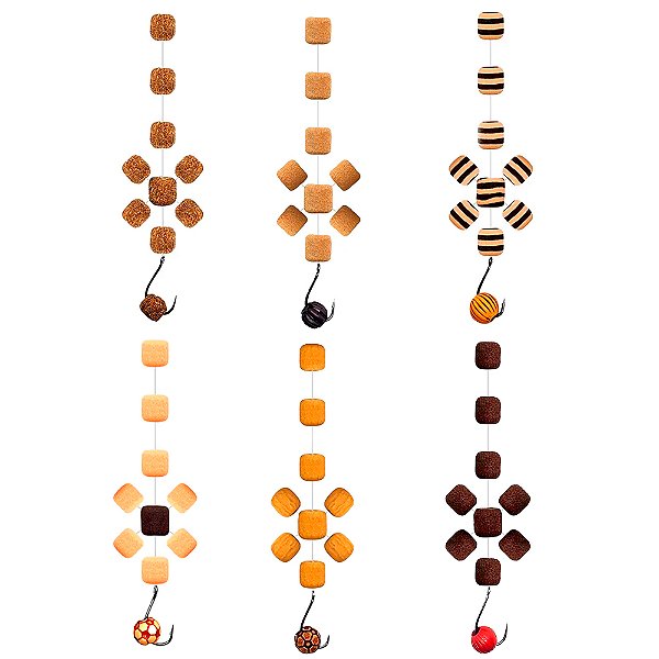 Manhoso Cruzado EVA Ração 9mm - Jr Pesca