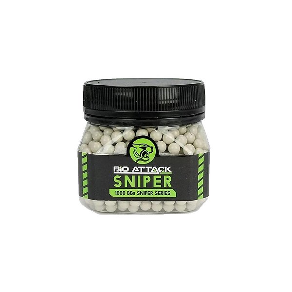 BBs Plasticas Airsoft Sniper 0.48g 1000un. - Bio Attack
