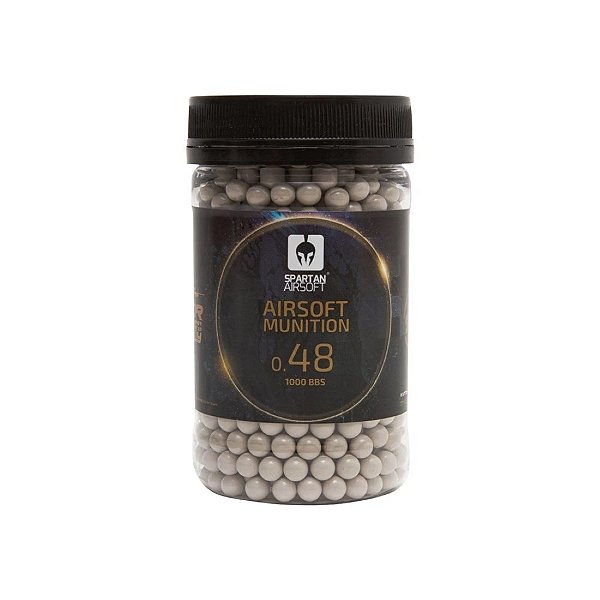 BBs Plasticas Airsoft Sniper 0.48g 1000un. - Spartan