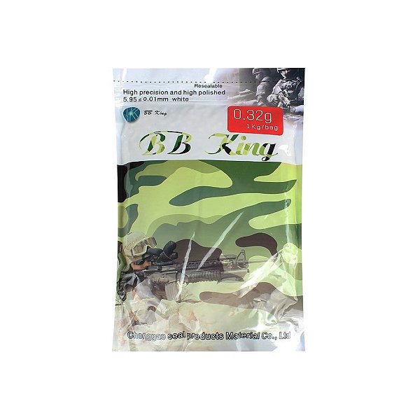 BBs Airsoft Munição Plástica BB King 0.32g 1kg