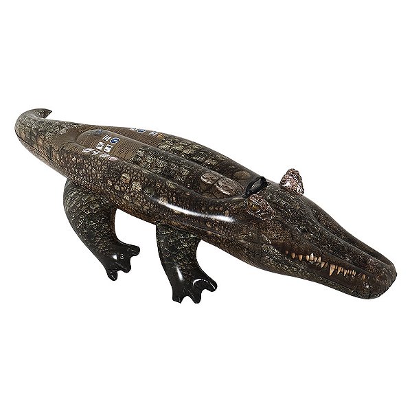 Bóia Inflável Crocodilo C/ Alça Até 45kg - Bel