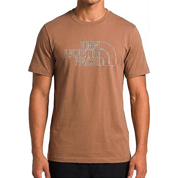 Camiseta Bordada Unissex Drew Peak Ligth Tee Marrom - The North Face