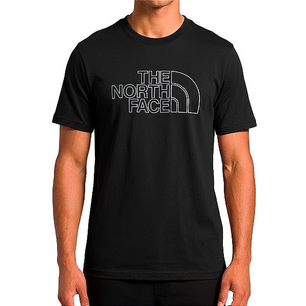 Camiseta Bordado Unissex Drew Peak Ligth Tee Preto - The North Face