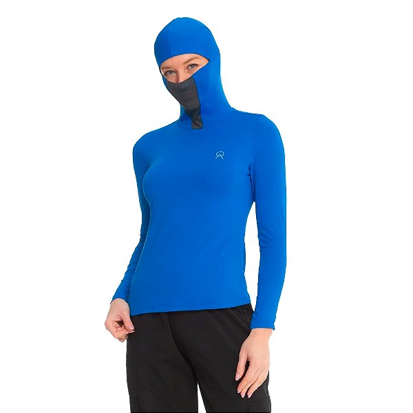 Camiseta Manga Longa UV50+ Ninja Repelente Inseto Feminina Royal - Oro Adventure