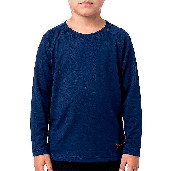 Camisa de Pesca FPS 50+ Infantil Azul Marinho - Play Pesca