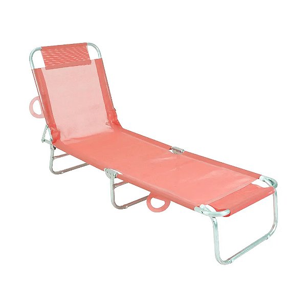 Espreguiçadeira Em Poliéster Alumìnio Nacional - Bel