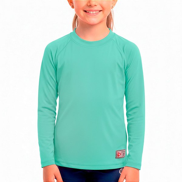 Camisa de Pesca FPS 50+ Infantil Verde Agua - Play Pesca