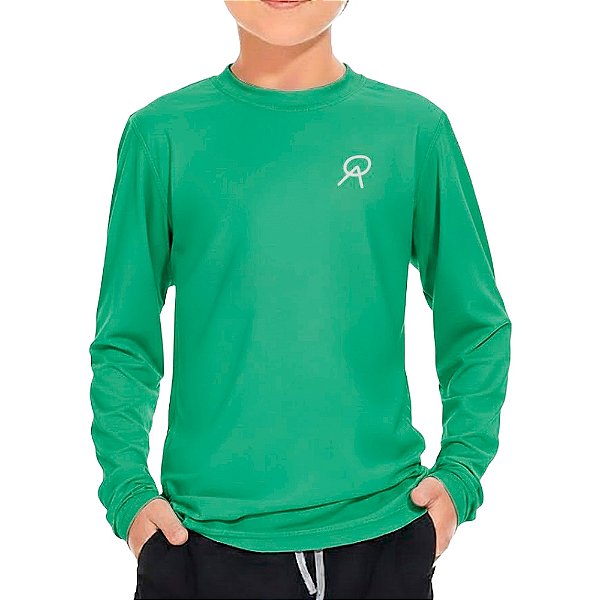 Camiseta Infantil Proteção UV50+ Florence Verde - Oro Adventure